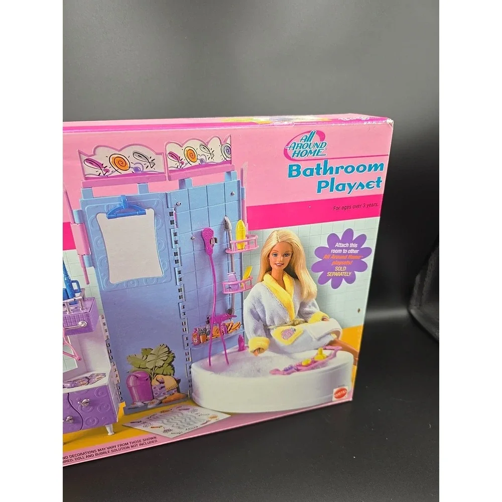 Barbie‎ All Around Home Bathroom Playset Mattel 67555 Attachment 2001 Vintage